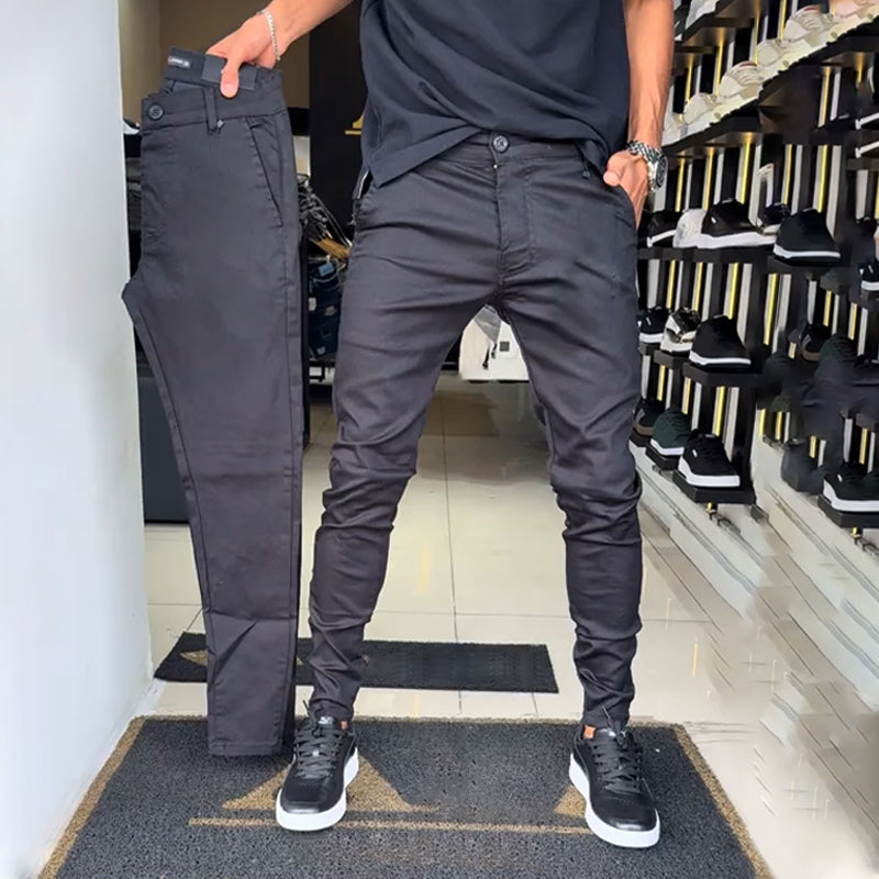👖Early autumn Hot Sale 49%OFF🍃  Men’s Slim-Fit Casual Solid Color Pants