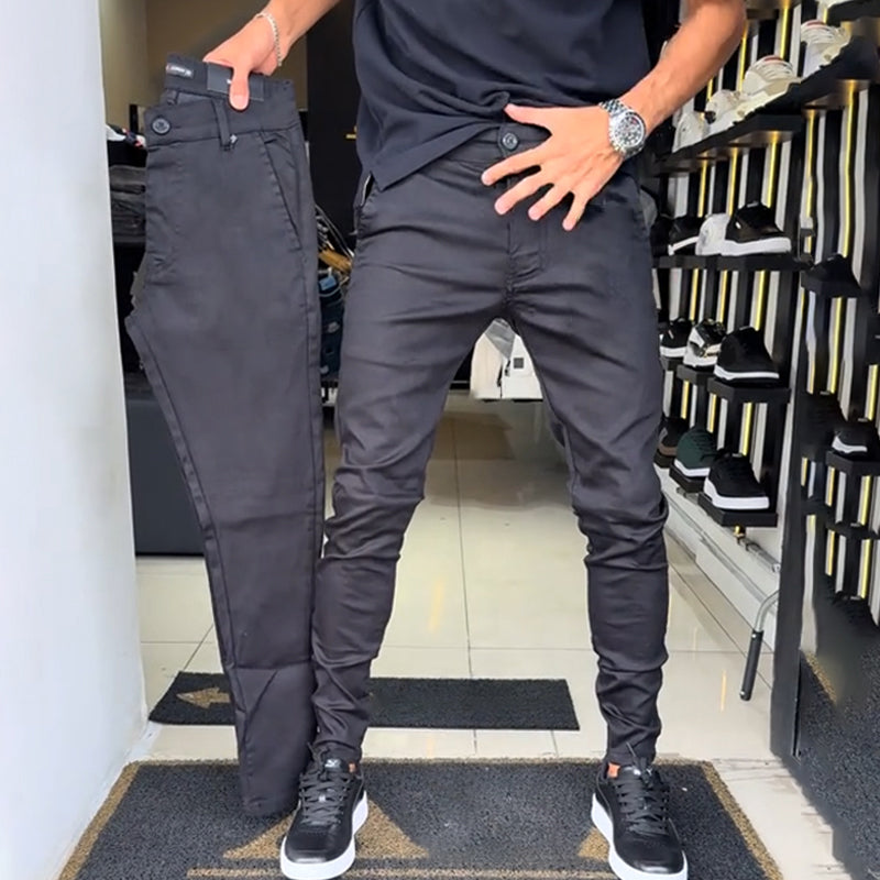 👖Early autumn Hot Sale 49%OFF🍃  Men’s Slim-Fit Casual Solid Color Pants