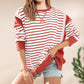 💥Early Autumn Sale 50% OFF💥Stylish Round Neck Striped Colorblocking Tops