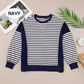 💥Early Autumn Sale 50% OFF💥Stylish Round Neck Striped Colorblocking Tops