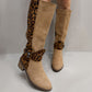 🔥Hot Sale 50% OFF!!⚡50K+ SOLD!Women's Leopard Print Riding Boots