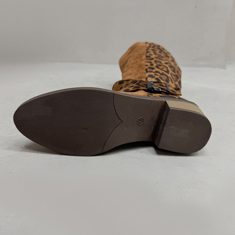 🔥Hot Sale 50% OFF!!⚡50K+ SOLD!Women's Leopard Print Riding Boots