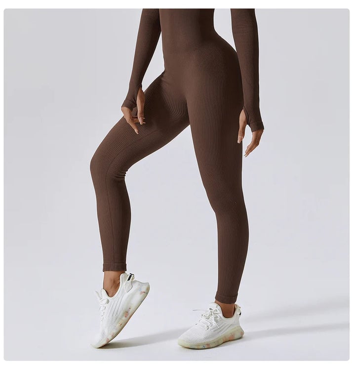 🎄Hot Sale 49% OFF - Shapewear Seamless Thumb Hole Long Sleeve Jumpsuit