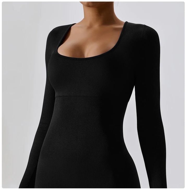 🎄Hot Sale 49% OFF - Shapewear Seamless Thumb Hole Long Sleeve Jumpsuit