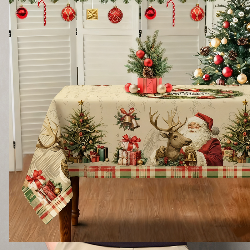 ✨Christmas Special price £9.99!！🎁Stylish Christmas Printed Tablecloth🔥