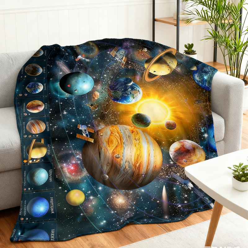🏆2026 New Year Sale 50% OFF💕Artistic Print Flannel Throw Blanket1