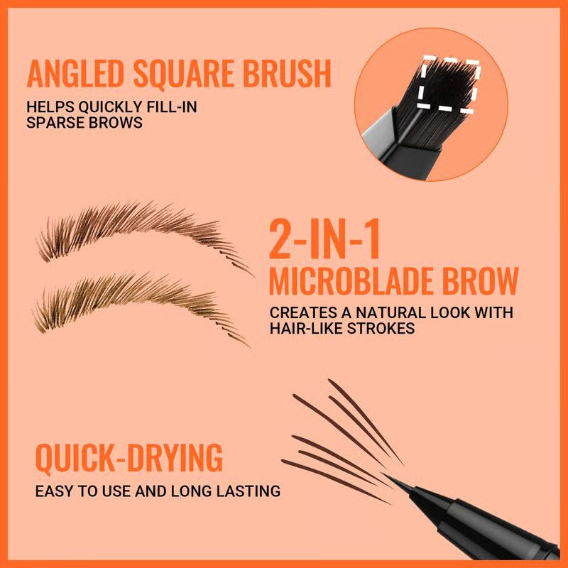 🏆 Last Day Special Price £10.99! 🔥Buy 1 Get 1 Free🔥💥Waterproof & Smudge-Proof Brow Pen👁️‍🗨️