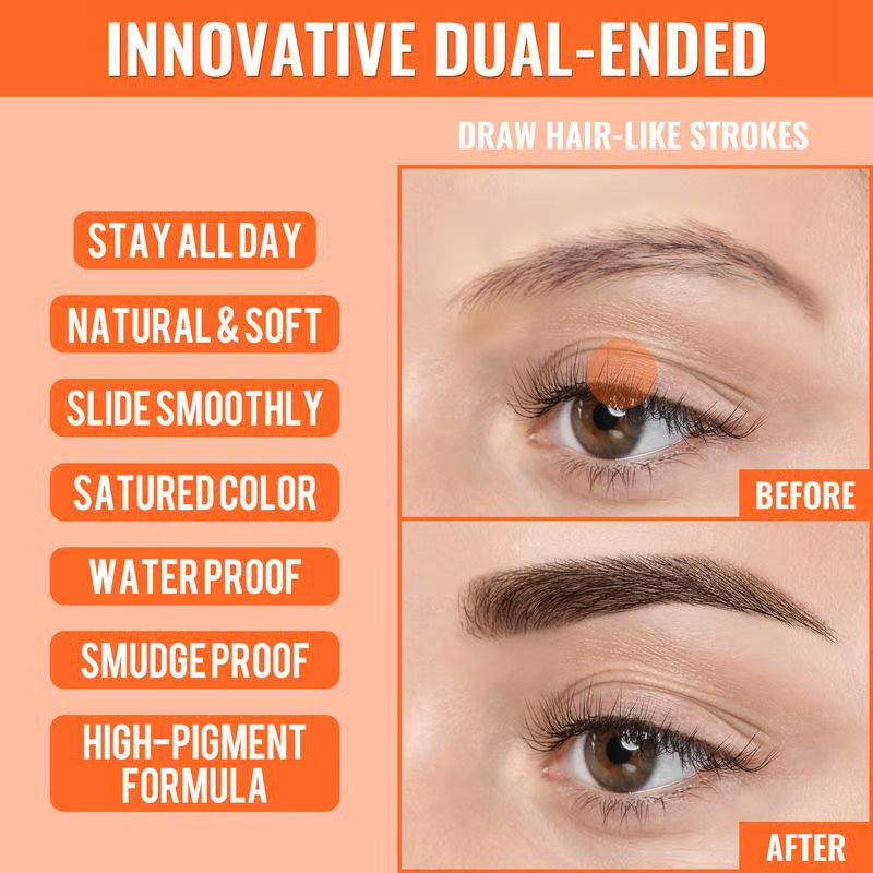 🏆 Last Day Special Price £10.99! 🔥Buy 1 Get 1 Free🔥💥Waterproof & Smudge-Proof Brow Pen👁️‍🗨️