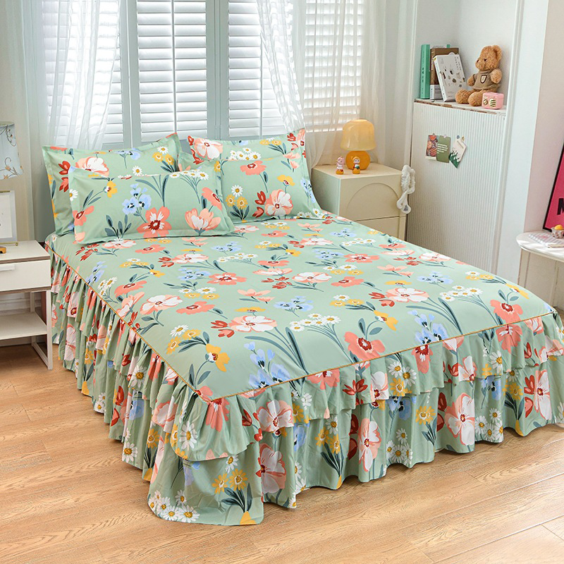💖New Arrival-50% OFF🛏️☁️3-Piece Ruffled Bed Skirt Set