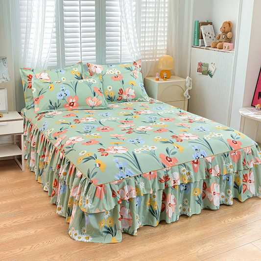 💖New Arrival-50% OFF🛏️☁️3-Piece Ruffled Bed Skirt Set