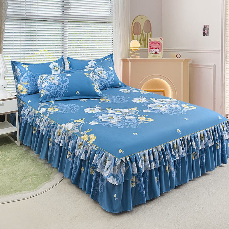 💖New Arrival-50% OFF🛏️☁️3-Piece Ruffled Bed Skirt Set