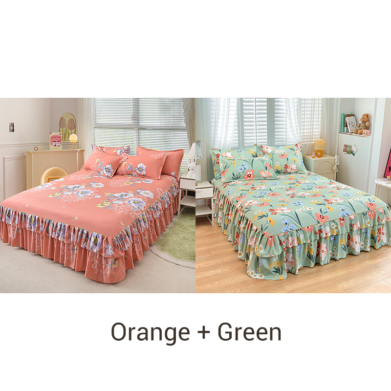 💖New Arrival-50% OFF🛏️☁️3-Piece Ruffled Bed Skirt Set