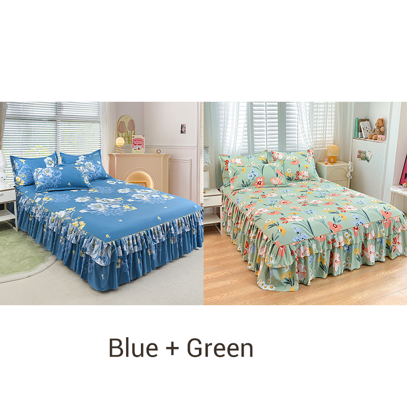 💖New Arrival-50% OFF🛏️☁️3-Piece Ruffled Bed Skirt Set