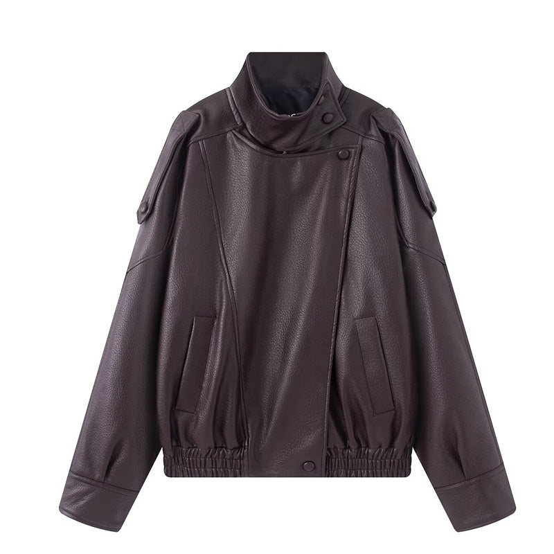 💥2026 HOT SALE⚡50K+ SOLD!⚡Cool Faux Leather Biker Jacket
