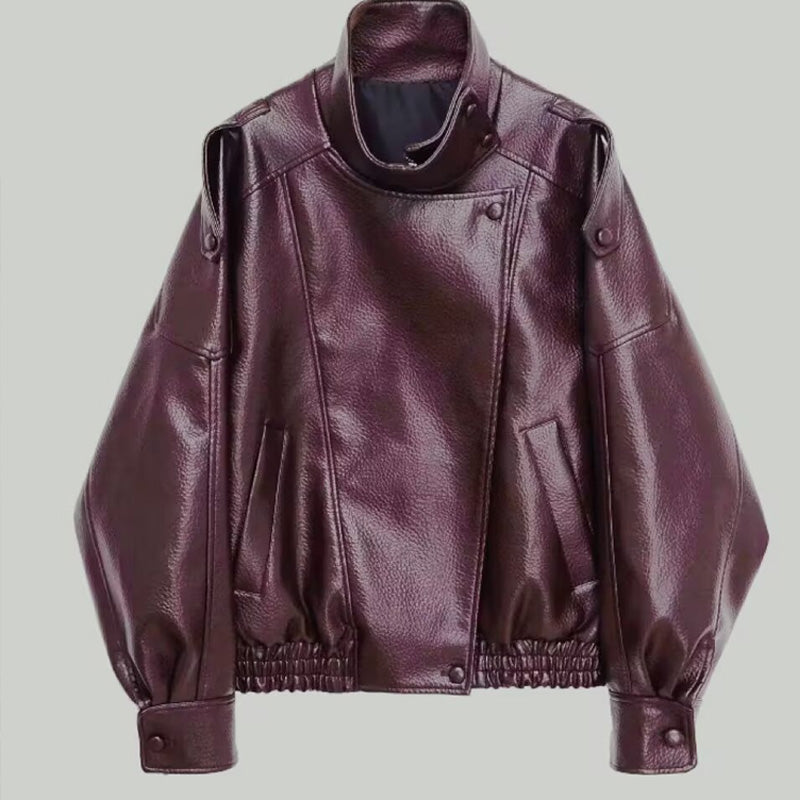 💥2026 HOT SALE⚡50K+ SOLD!⚡Cool Faux Leather Biker Jacket