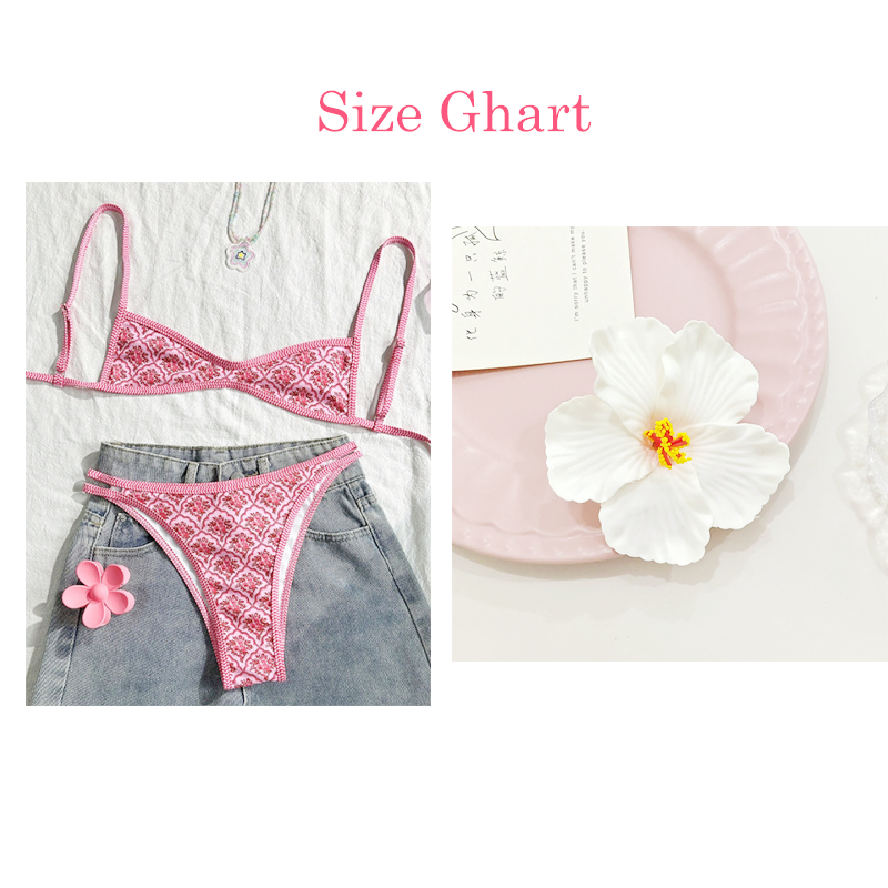 🏖️Vacation Hot Sale 49% OFF💃Boho Tile Print Backless Bikini Swimwear