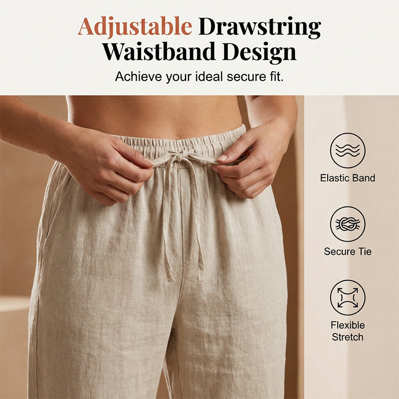 ⏳Time-Limited Special Price: ￡13.99!!⏰Women's Casual Cotton Linen Capris