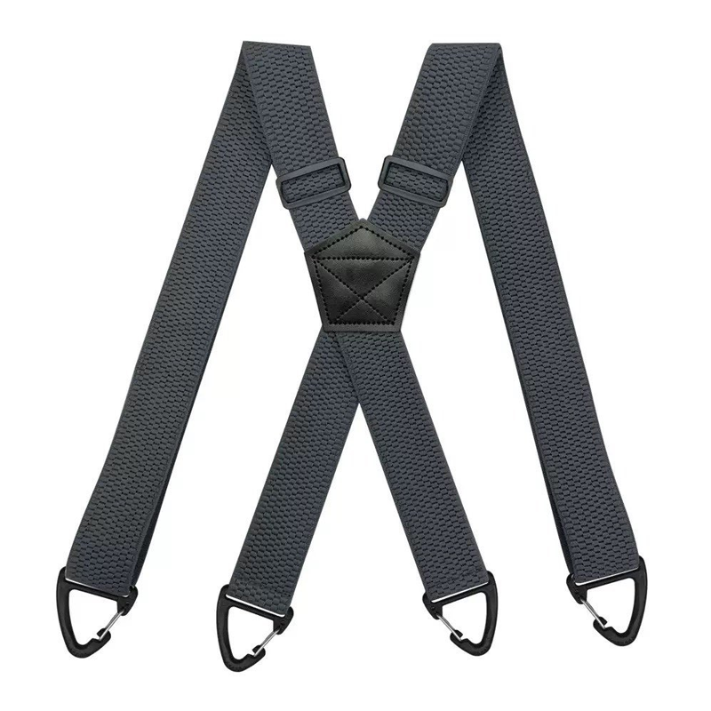 ⚡50K+ SOLD!💥ONLY ￡7.99!!📢Men's X-Back Suspenders with Hook Clips