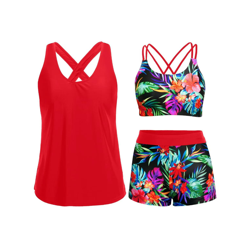 🏖️LAST DAY SALE 49% OFF with FREE GIFT🎁🔥Aqua Eve Modest Swim Set🩱Full-Coverage Tankini + Boyshorts with Pockets | Sun-Safe UPF 50+ ☀️🛡️ | Perfect for Beach Days 🌊🇬🇧