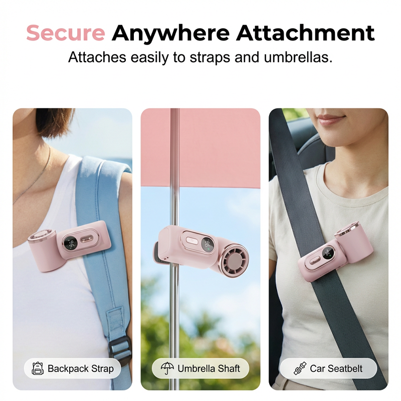 🏖️LAST DAY SALE ONLY ￡13.99!!🎁🔥Zephyra™ 3000mAh USB Clip Fan – 360° Rotatable, Ultra-Portable 🌬️ | For Travel ✈️, Office 💼, Kids 👶 | Clips Anywhere! 🇬🇧