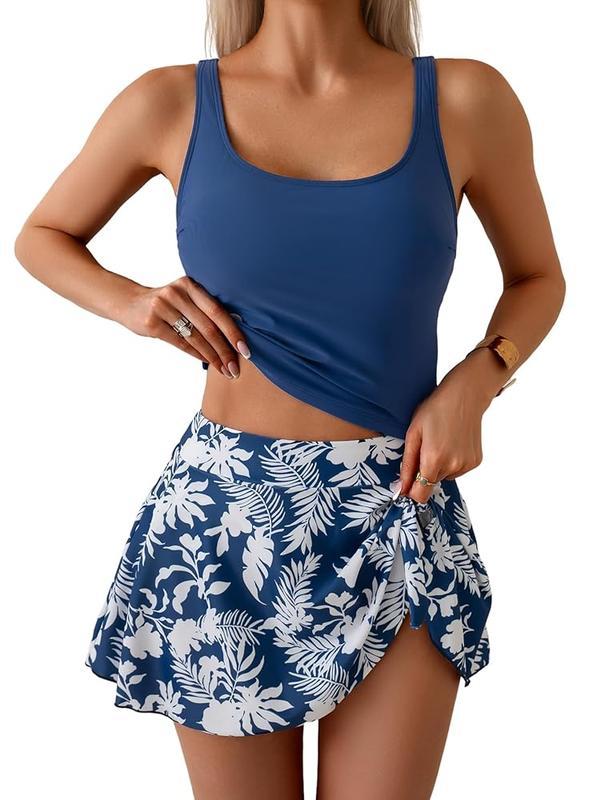 🩱Summer Hot Sale 50% OFF💃Women's Two Piece Tummy Control Tie Knot Swimsuit