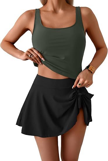 🩱Summer Hot Sale 50% OFF💃Women's Two Piece Tummy Control Tie Knot Swimsuit