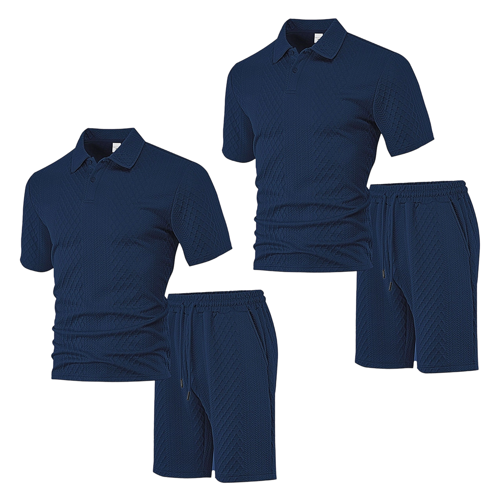 Men's Short Sleeve & Shorts 2-Piece Set
