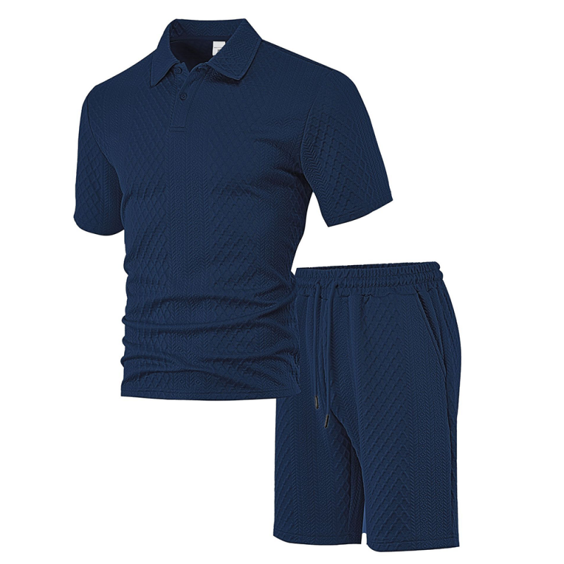 Men's Short Sleeve & Shorts 2-Piece Set