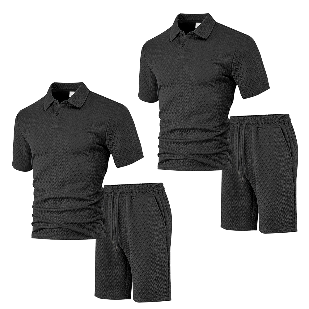 Men's Short Sleeve & Shorts 2-Piece Set