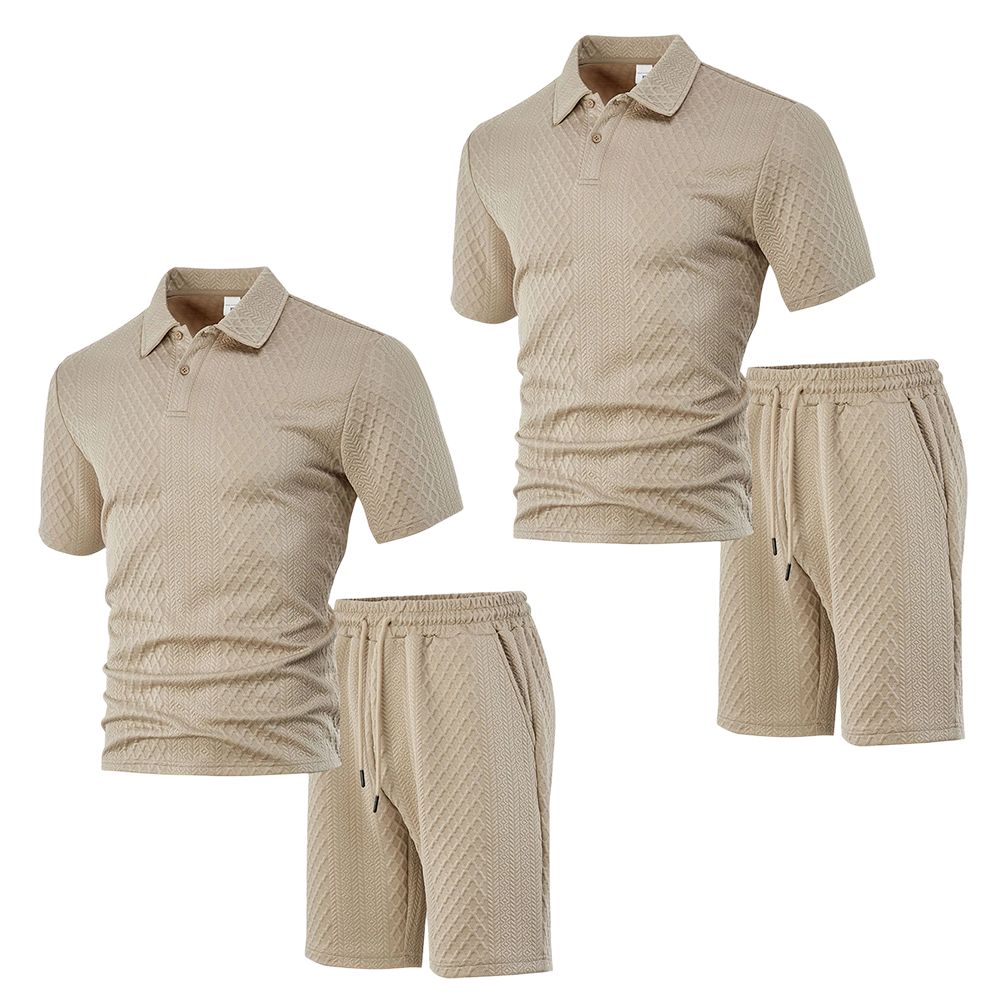 Men's Short Sleeve & Shorts 2-Piece Set