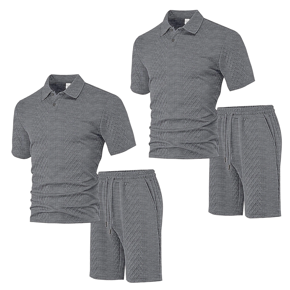 Men's Short Sleeve & Shorts 2-Piece Set