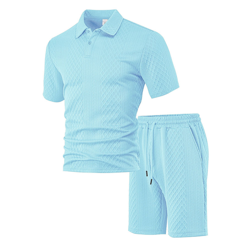 Men's Short Sleeve & Shorts 2-Piece Set