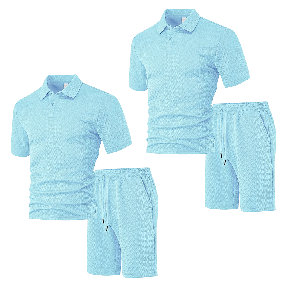 Men's Short Sleeve & Shorts 2-Piece Set
