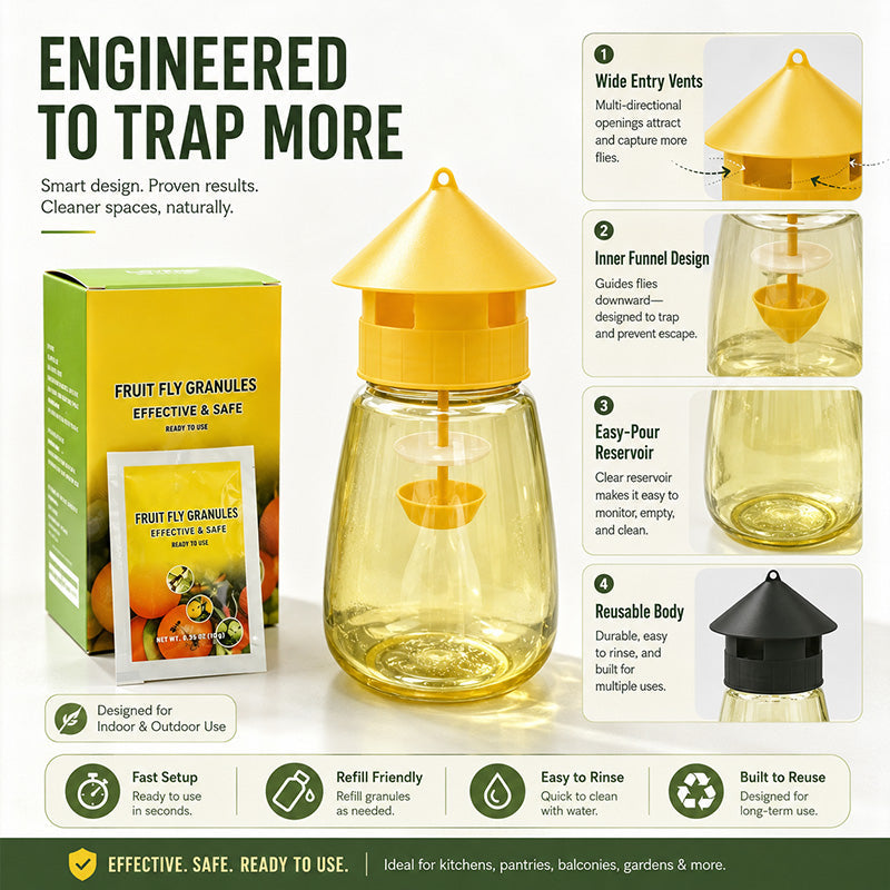 ⏳💥Final 3 hours-￡7.99!! 🔥Indoor and Outdoor Hanging Fly Trap