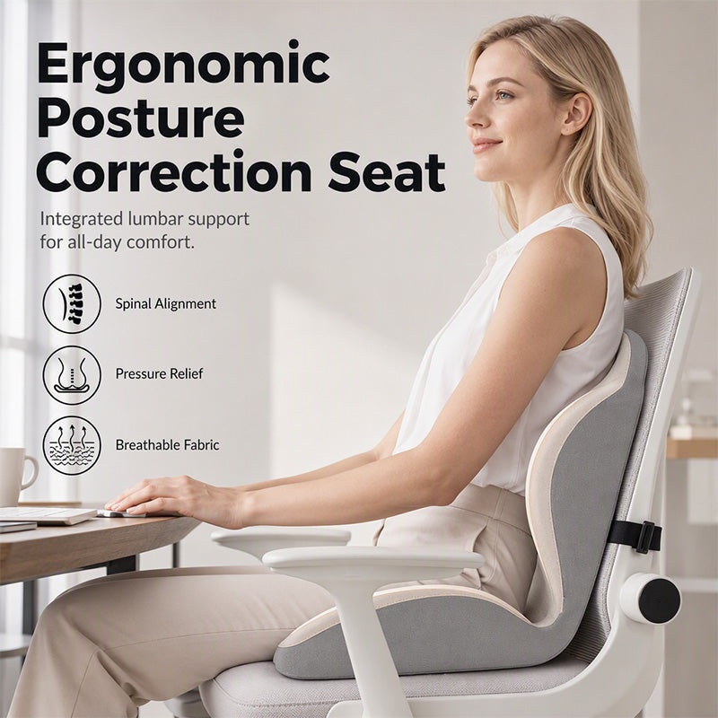 🪑55% OFF NOW! ✨Ergonomic memory foam seat cushion with back support