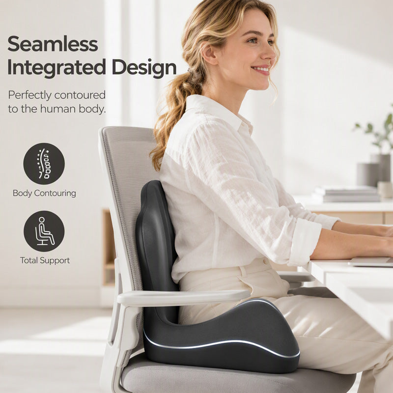 🪑55% OFF NOW! ✨Ergonomic memory foam seat cushion with back support