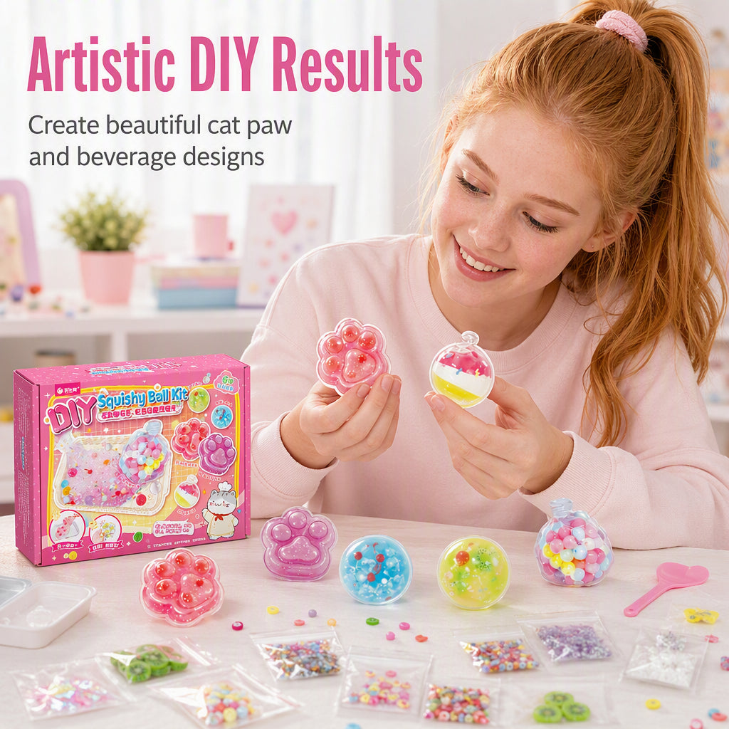🐱 70% OFF NOW! 🧊 DIY Fried Ice Squishy Toy Kit – Cat claw design, squishy fun & creative – Perfect for sensory play & stress relief for kids ✨