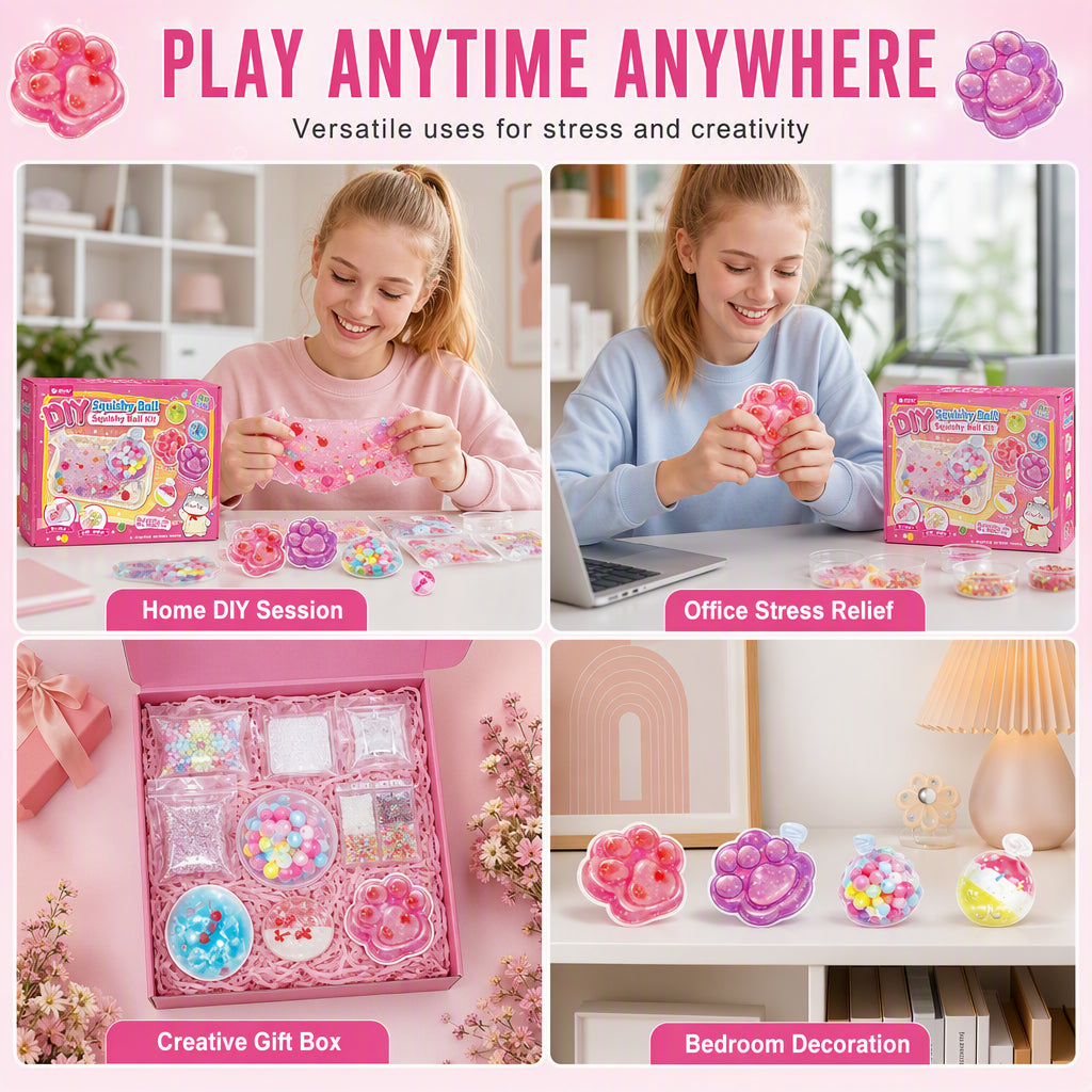 🐱 70% OFF NOW! 🧊 DIY Fried Ice Squishy Toy Kit – Cat claw design, squishy fun & creative – Perfect for sensory play & stress relief for kids ✨