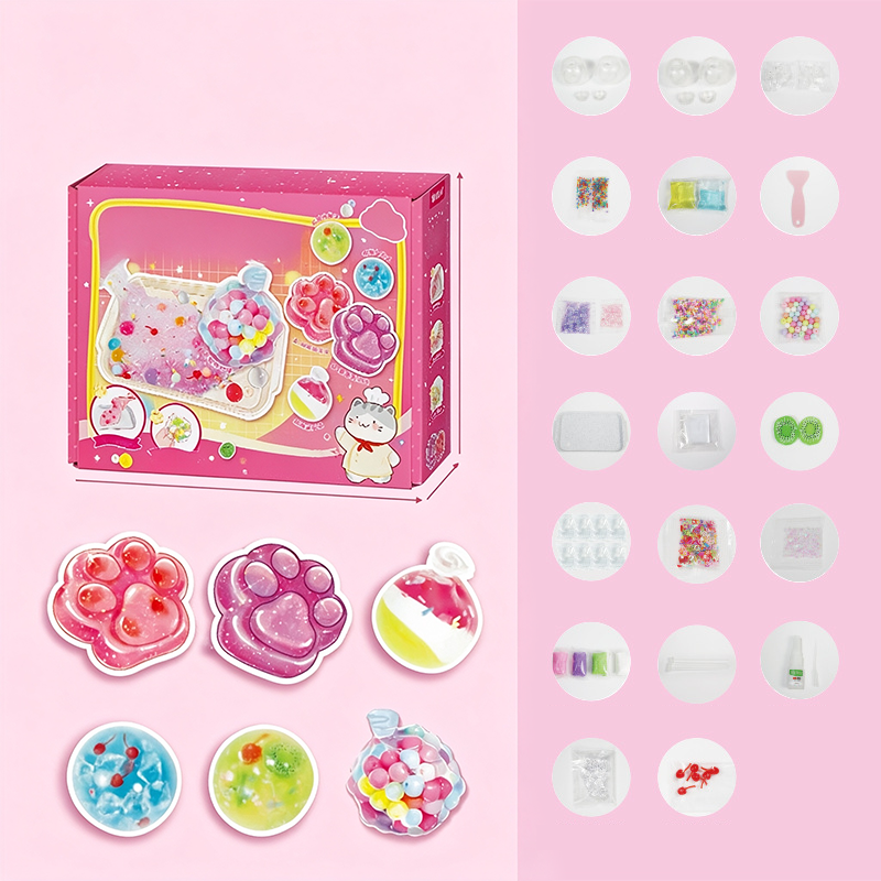 🐱 70% OFF NOW! 🧊 DIY Fried Ice Squishy Toy Kit – Cat claw design, squishy fun & creative – Perfect for sensory play & stress relief for kids ✨