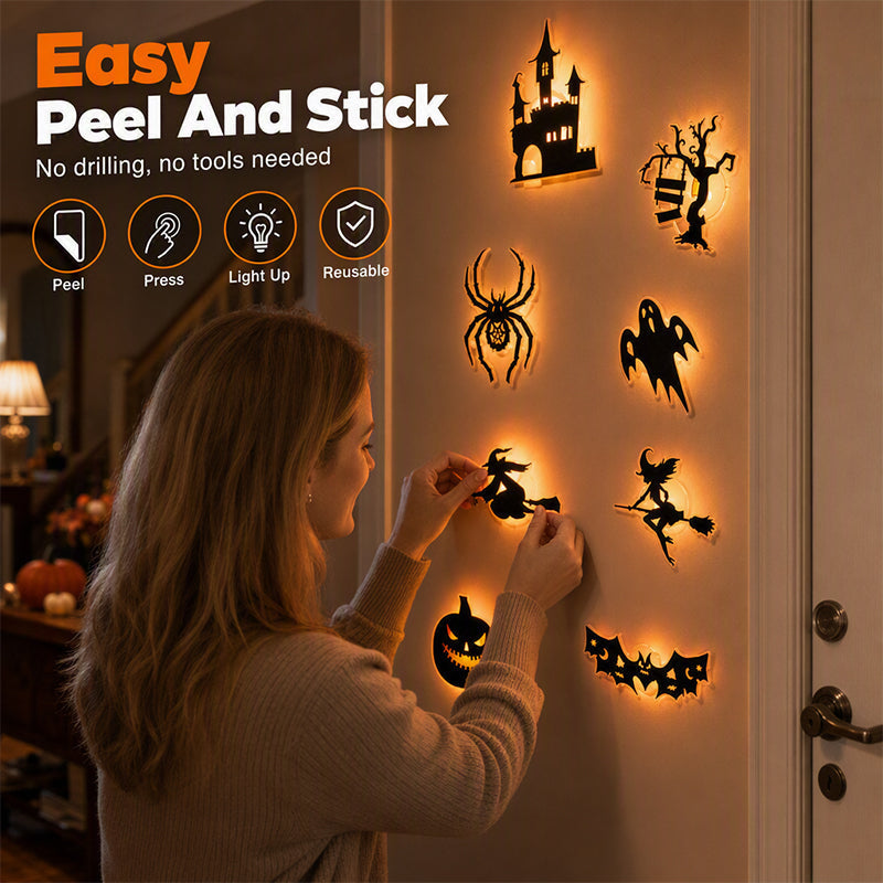⏰Last Day Special Price ￡7.99!!⏰Halloween Glow in Dark Wall Stickers