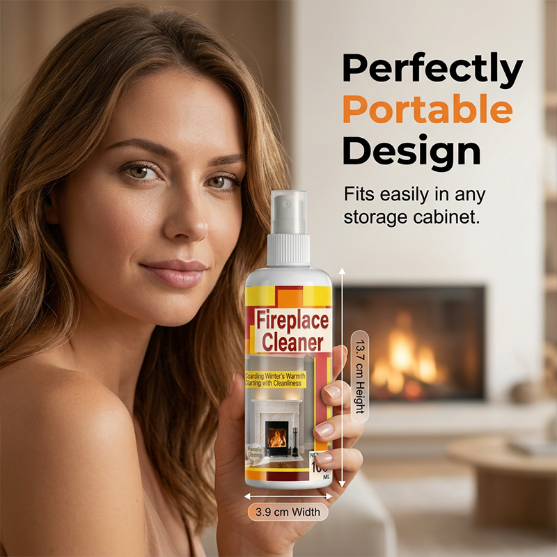 🔥LAST DAY SPECIAL PRICE:￡7.99!!⚡50K+ SOLD!✨Fast‑Acting Fireplace Cleaner Spray, Deep Penetrating Soot & Smoke Stain Remover, Residue‑Free Cleaning Spray for Fireplace Surfaces