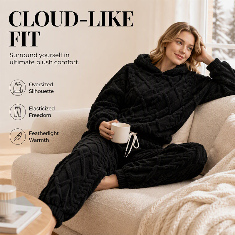 ❄️Hot Sale-70% OFF🧸 Women's 2-Piece Plush Fleece Set – Cosy Winter Style