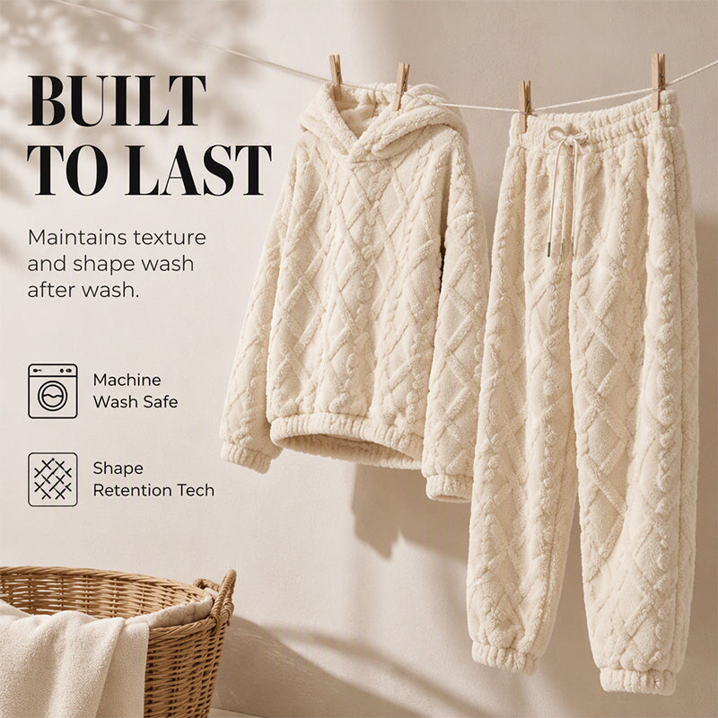❄️Hot Sale-70% OFF🧸 Women's 2-Piece Plush Fleece Set – Cosy Winter Style