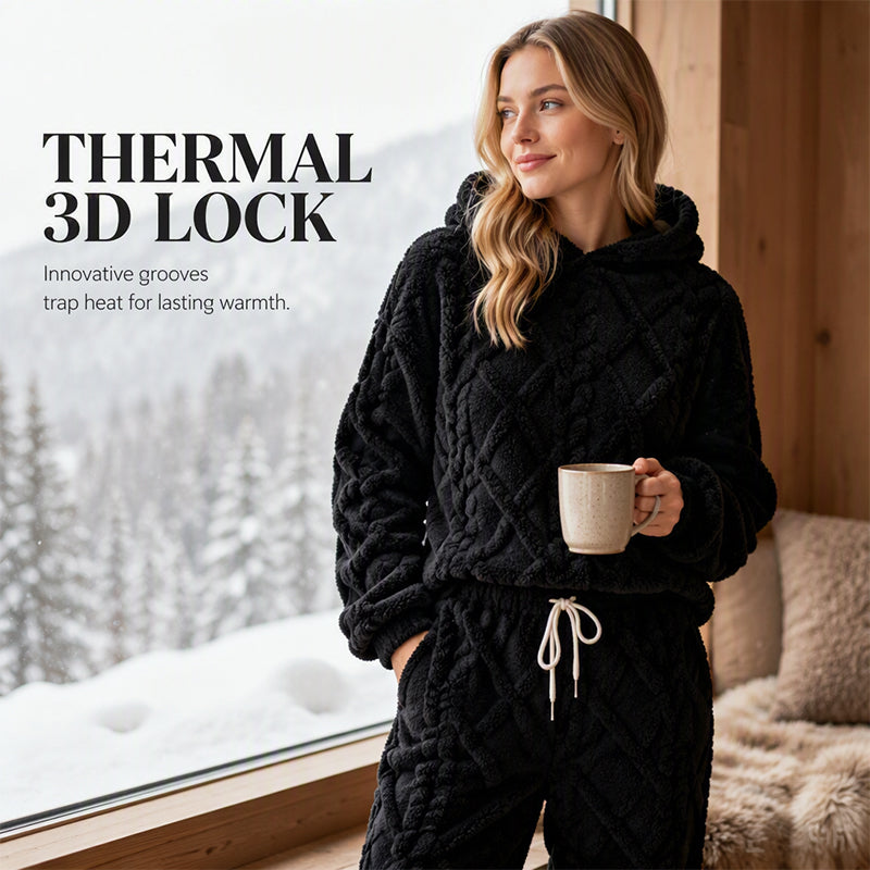 ❄️Hot Sale-70% OFF🧸 Women's 2-Piece Plush Fleece Set – Cosy Winter Style