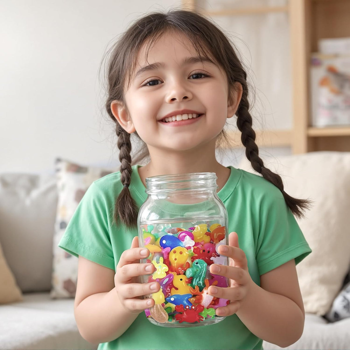 ⏳LAST DAY SALE 50% OFF!!🦄Timetome DIY Squishy Maker Kit for Kids Ages 3+ | Magic Water Elf Gel Toy Set with 20 Gels & 10 Molds, Glitter Glow Sensory Craft Activity for Creative Play