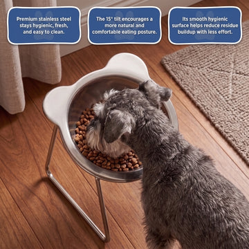 ⏳LAST DAY SALE 50% OFF!🥣15° Tilted Orthopaedic Feeding Bowl
