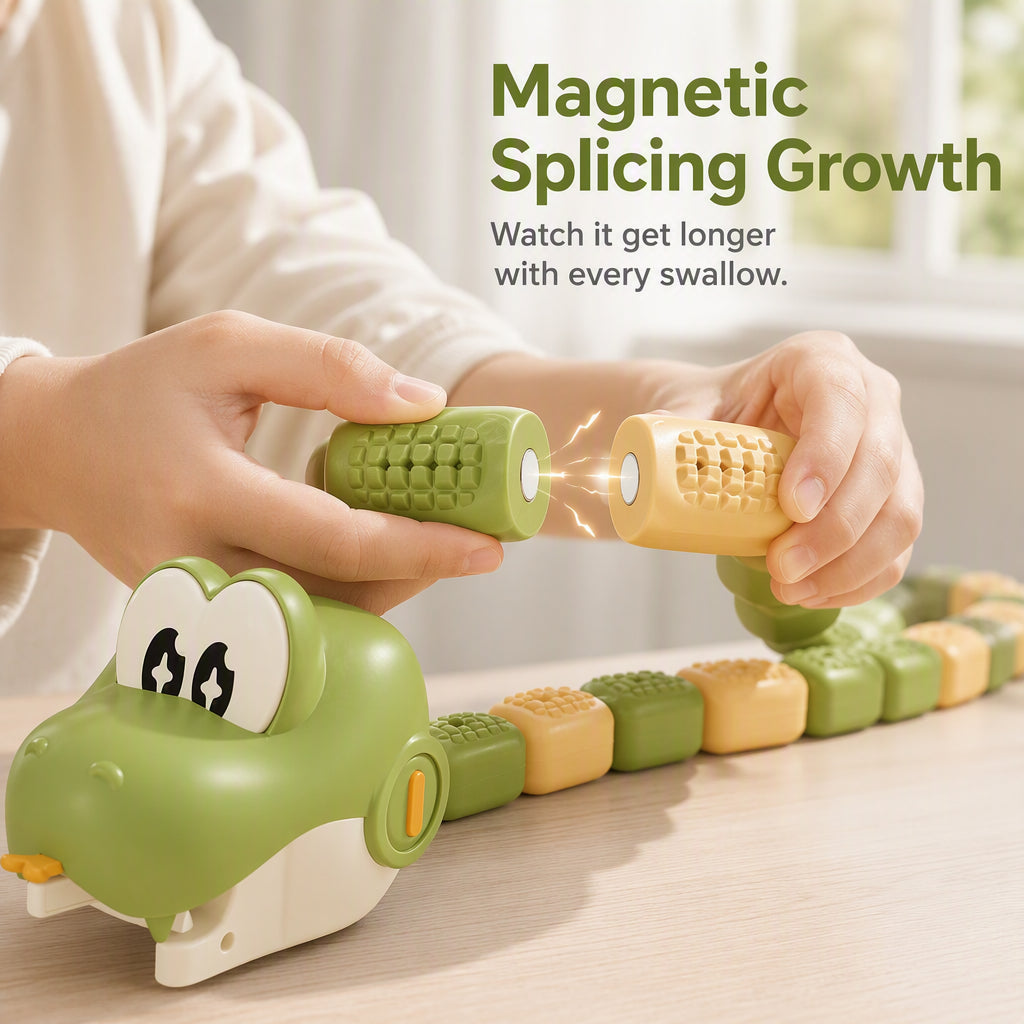⏰LAST DAY SALE 50% OFF🔥Remote Control Snake Toy with Magnetic Splicing Segments