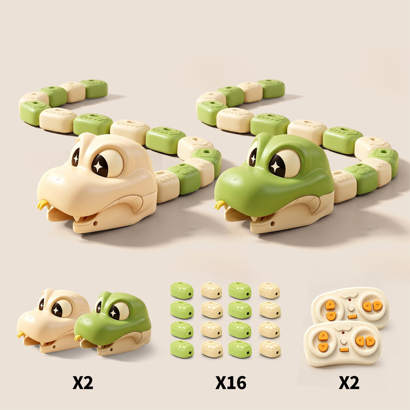⏰LAST DAY SALE 50% OFF🔥Remote Control Snake Toy with Magnetic Splicing Segments