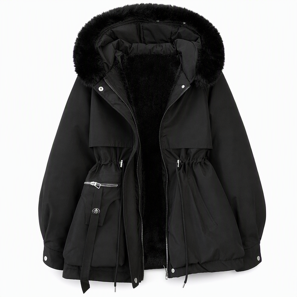 ⏳LAST DAY — ONLY £41.99!!🔥🍁 Women’s Faux Fur-Lined Padded Winter Parka