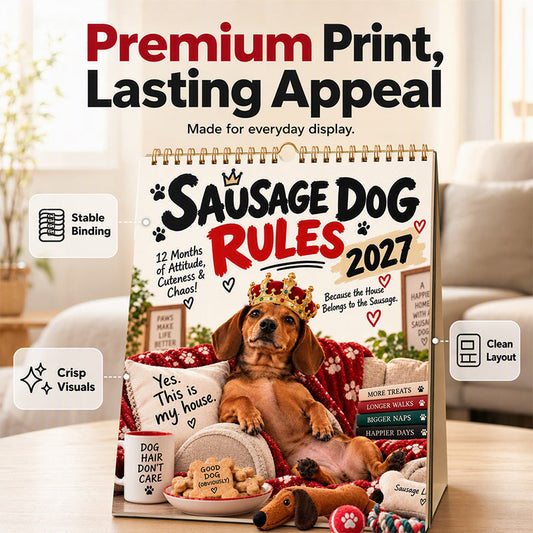 2027 Playful Dachshund Calendar